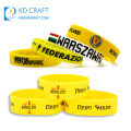 Wholesale promotional custom eco friendly souvenir sports country flag logo printing silicone wristband rubber bracelet